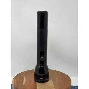Maglight 2 D Cell Black Flashlight 10in Made In The USA!!!! Tested